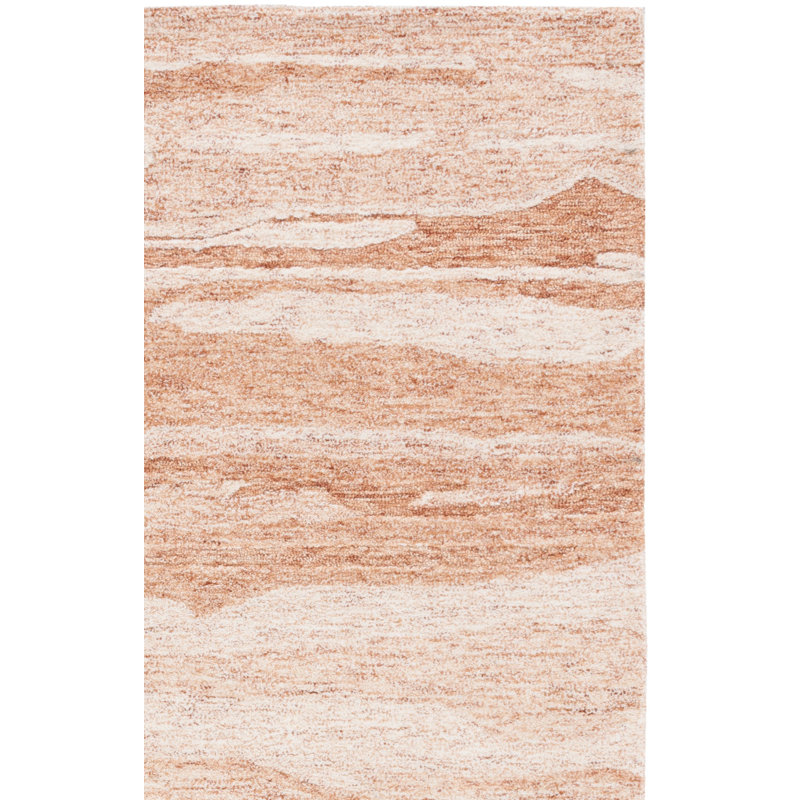Tapis rouge / ivoire Narragansett 221, Rectangulaire 3 pi x 5 pi