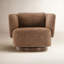 Morello Upholstered Swivel Armchair-96025935
