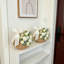 2 paniers décoratifs avec poignée et ruban à nœuds, panier à fleurs en osier rustique, panier décoratif pour mariage, Noël, nouvel an et fête