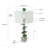 D15x29.5" Verdant Agate-Slice Table Lamp W/ Marble Base