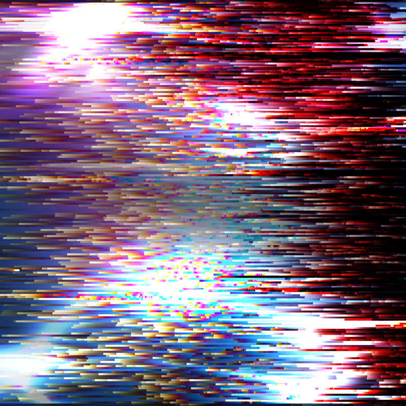 Digital Image Data Distortion - Wrapped Canvas Print, 30cm H x 30cm W x 3.8cm D