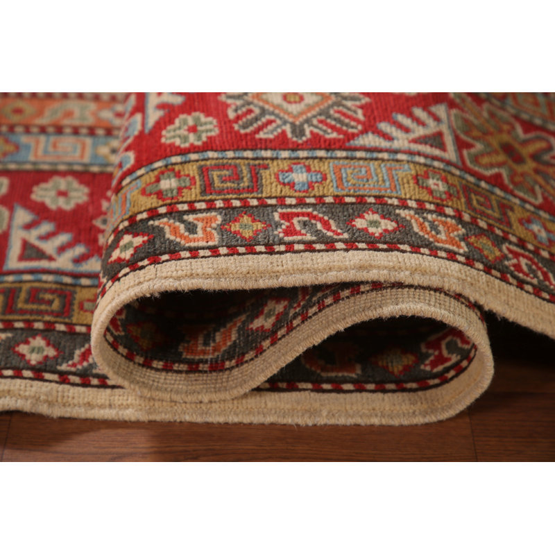 Geometric Kazak Oriental Area Rug