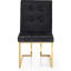 Chakevia 19'' H Tufted Velvet Upholstered Metal Side Chair-23542761-28747691