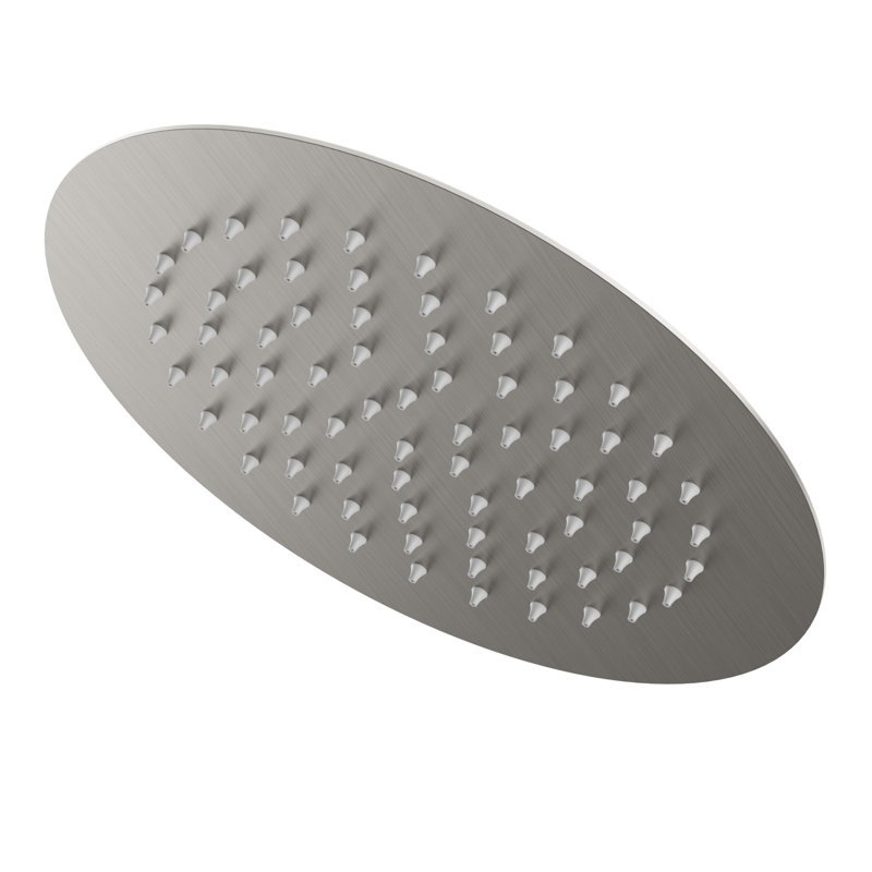 10-inch Single-Spray Round Rain Shower Head, Brushed Nickel