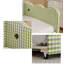 Lit de jour simple adorable en forme de vague en tissu de lin Vichy douillet ， avec port USB gigogne ， Aucun sommier nécessaire-921835025