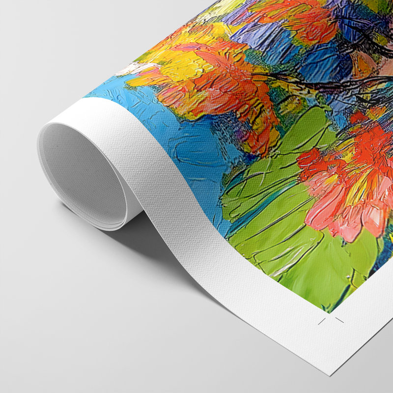 Série FLORAL DCXII - Impression sur toile seulement - NON CADRE, H 18 po x l 12 po