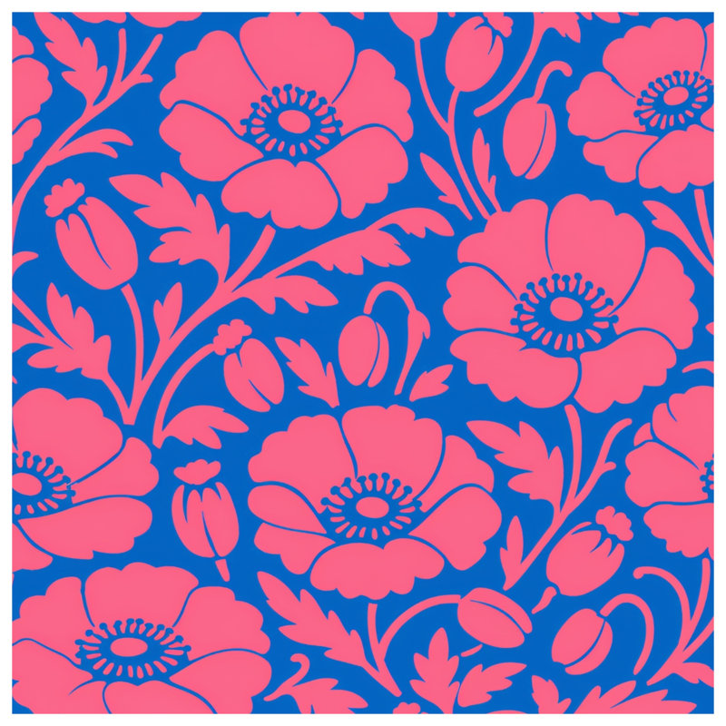Couvertures à motif floral rose, 60in W x 80in H