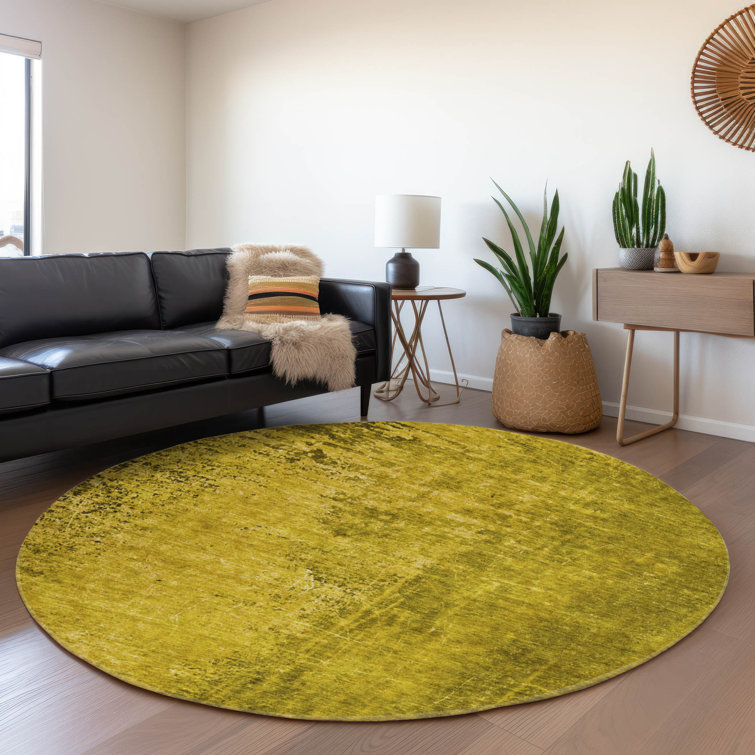 Premium Machine Washable Cerrito AMF554 Gold Rug