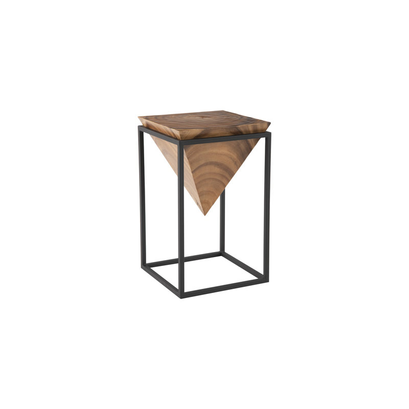 Inverted Pyramid Side Table, Natural