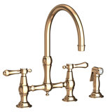 Chesterfield Kitchen Bridge Faucet with Side Spray