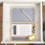 Organisateurs de tiroir de bureau empilables en plastique Martha Stewart Kerry - 9 po x 6 po