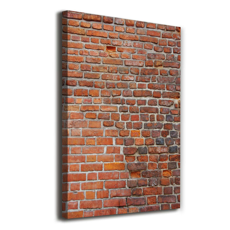 Brick Wall - Wrapped Canvas Print