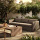 Jeter 96'' Metal Outdoor Sofa
