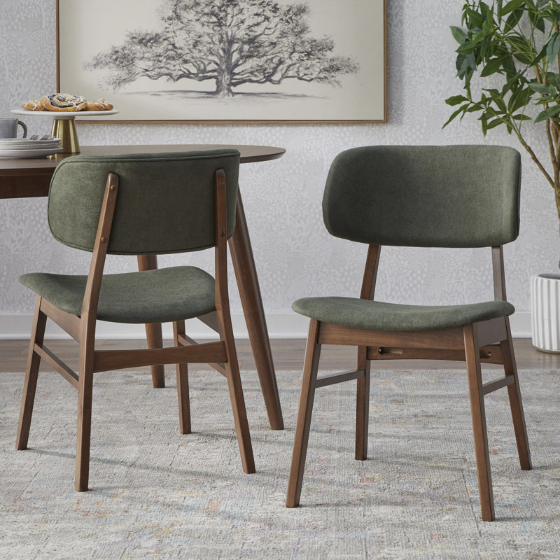 Sharece Upholstered Side Chair, Green