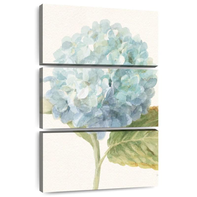 Harnek fleurs d'hortensia bleu, H 38 po x l 24 po