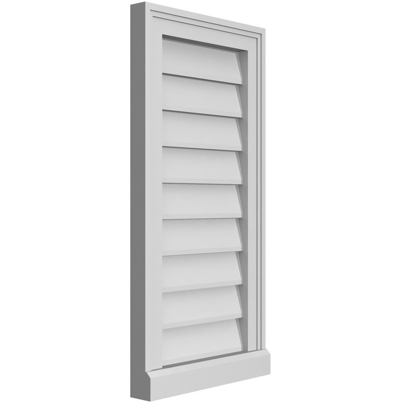 Cadre de seuil Brickmould, brun clair apprêté, H 28 po x l 14 po x P 2 po