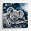 Faune, art mural gris Koala-1822419762