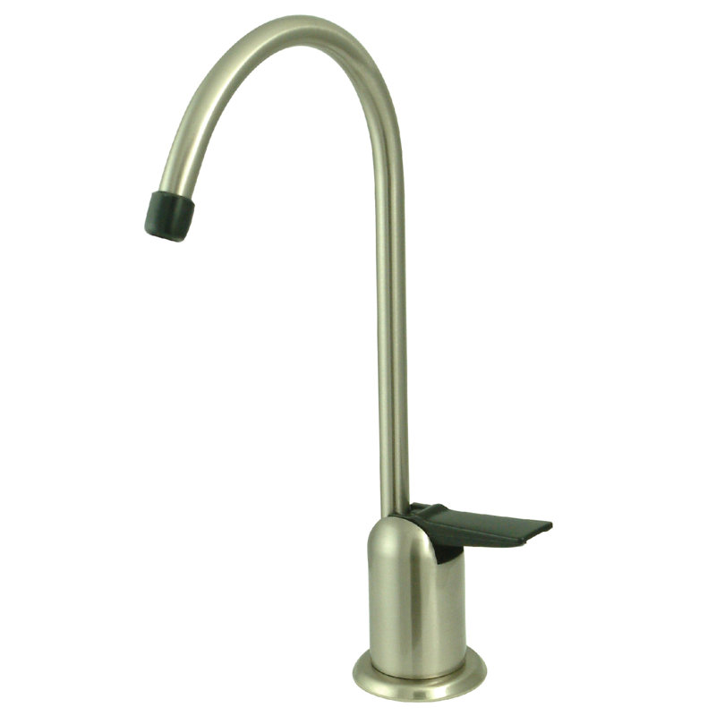 Robinet de filtration d'eau monocommande à 1 trou Kingston Brass, Nickel brossé