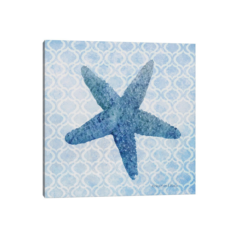 Starfish II by Bluebird Barn - Wrapped Canvas Painting, 30.48 cm H x 30.48 cm W