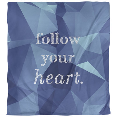 Housse de couette simple suivre votre citation cardiaque