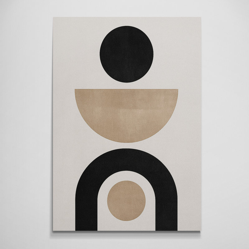 Abstract Geometric Pastel Wall Art - Canvas Framed Print, 83cm H x 63cm W
