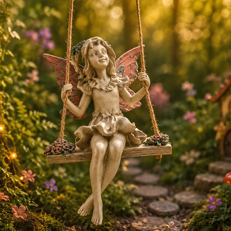 Ashby-de-la-Zouch Fairies Weather Resistant Resin Garden Statue