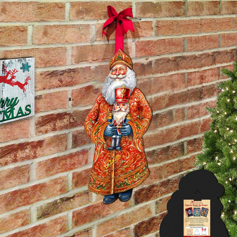 Santa's Holiday Nutcracker Holiday Door Decor By G. Debrekht