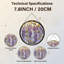Vitrail de fenêtre en verre teint 7,8 po H Lilac Flowers-1802685384