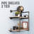Steel Pipe Wall Mounted 2-Tier Shelf Kit