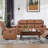 Chesa 2 Piece Faux Leather Reclining Living Room Set with Hidden Cupholder-1917073983