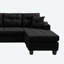 Canapé modulaire droit MEGA avec repose-pieds, canapé d'angle convertible avec rangement pour accoudoirs, canapé modulaire pour salon et appartement, méridienne droite-227378979-217635504