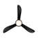 Corona 3 - Blade Outdoor/Indoor Smart Flush Mount Ceiling Fan with Remote Control and Dimmable LED Light Kit Included