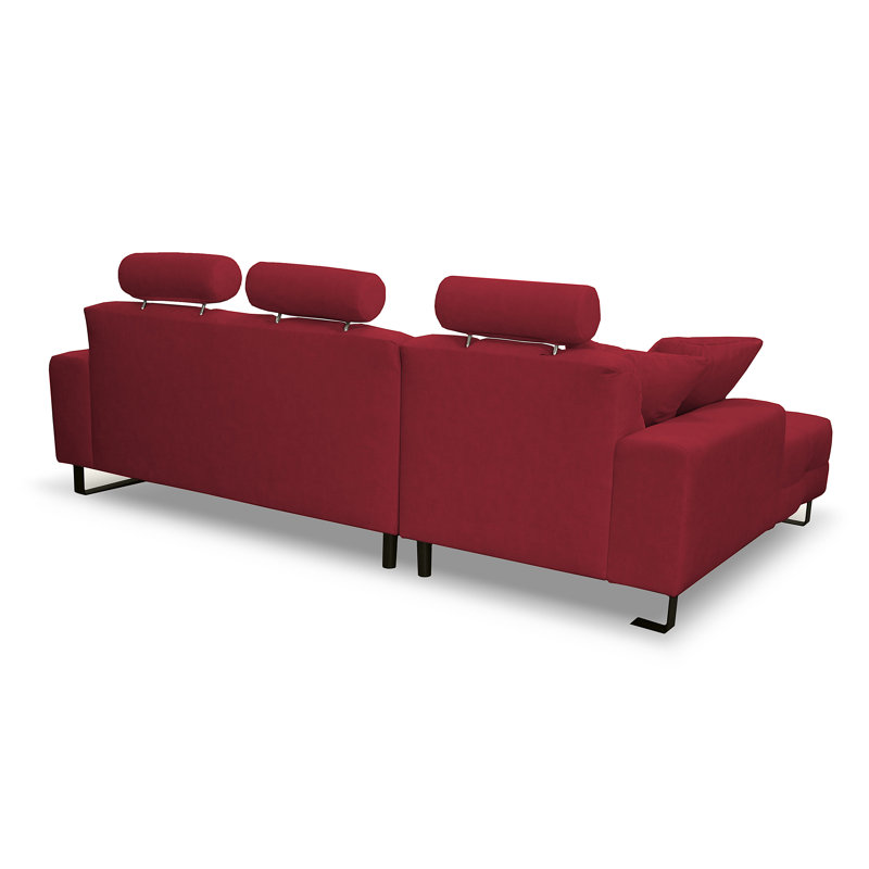 4 Seater Corner Sofa, Left Hand Facing, Red