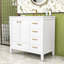 36" Bathroom Vanity with Ceramic Sink, Soft-Closing Doors and Multi-Size Drawers-114285702