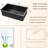 19"X10"X33" Gunmetal Black Sink, Stainless Steel, Water- Surface 33"X19"X10" Undermount 16G Stainless, Oil- Coating