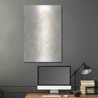  'Circumspect Path 2' by June Erica Vess Metal Wall Art, 24" x 36"