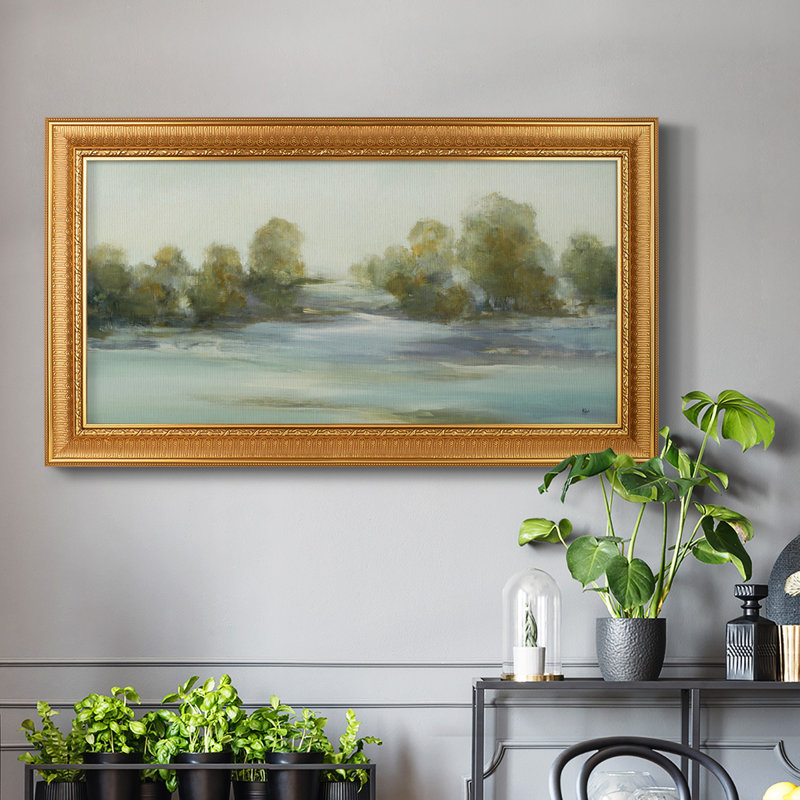 Impression sur toile tendue, "Cadre apaisant III", H 25 po x l 45 po x P 1 po