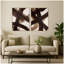 Ensemble d'art mural sur toile brun 2 pièces par Amy Lighthall-588200029