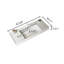 Lavabo vasque de salle de bain rectangulaire, lavabo mural flottant en acrylique avec tablette-120423597