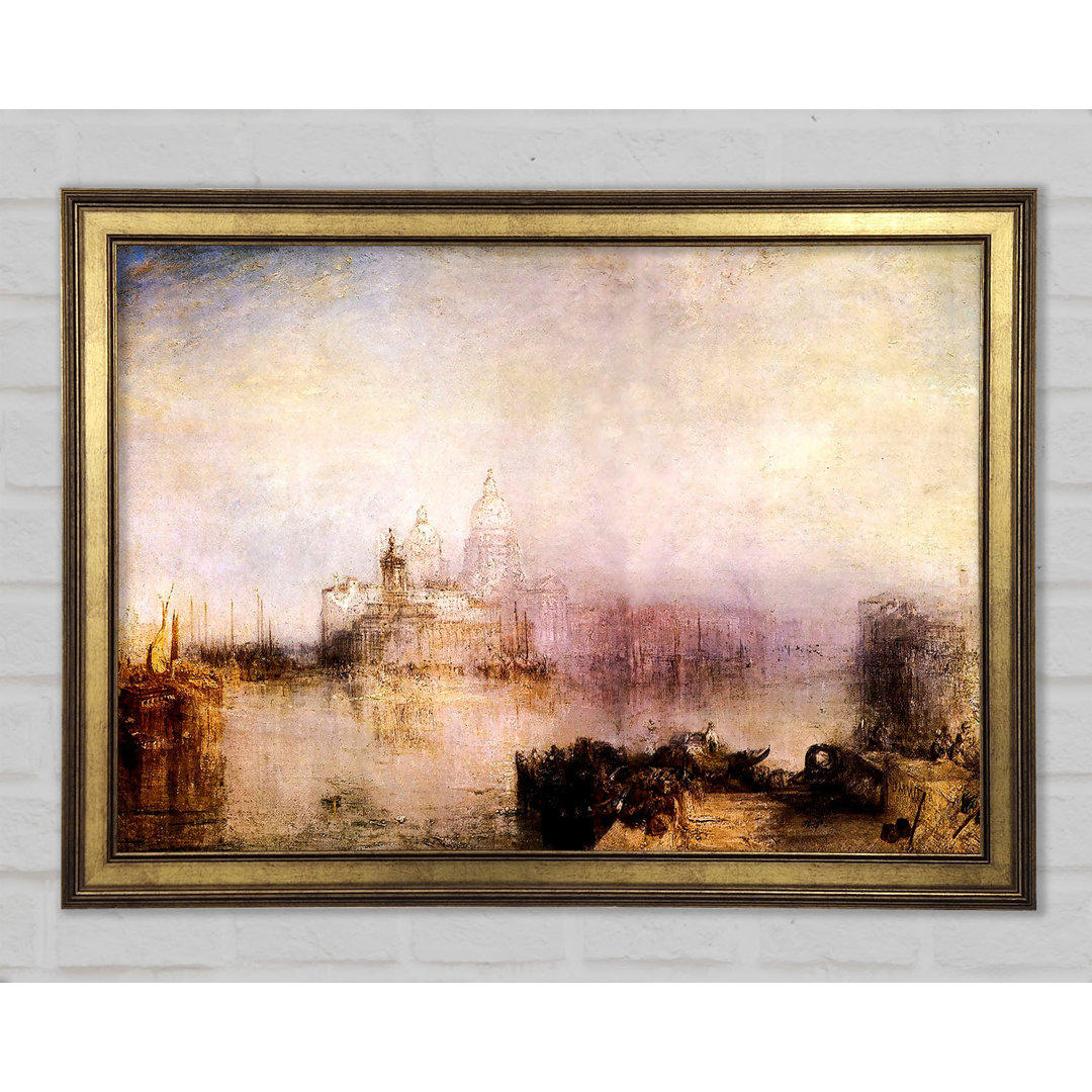 Dogana und Santa Maria in Venedig von Joseph Mallord Turner - Einzelne Bilderrahmen Kunstdrucke