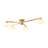 Priella Mid-Century 6-Light Brass Ellipse Glass Semi-Flush Mount-613010750-624122903