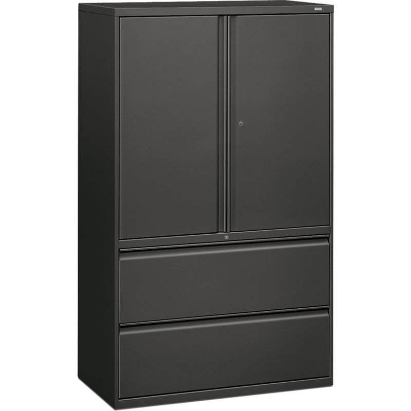 Armoire de rangement 2 portes 800 Series, l 42 po, Noir