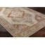 Tapis oriental en polyester tissé à la machine en rouille / beige-70926981