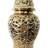 Debraa Handmade Ceramic Cutout Ginger Jar with Lid – Available in White & Gold (2 Sizes)-1923324331-1923324328