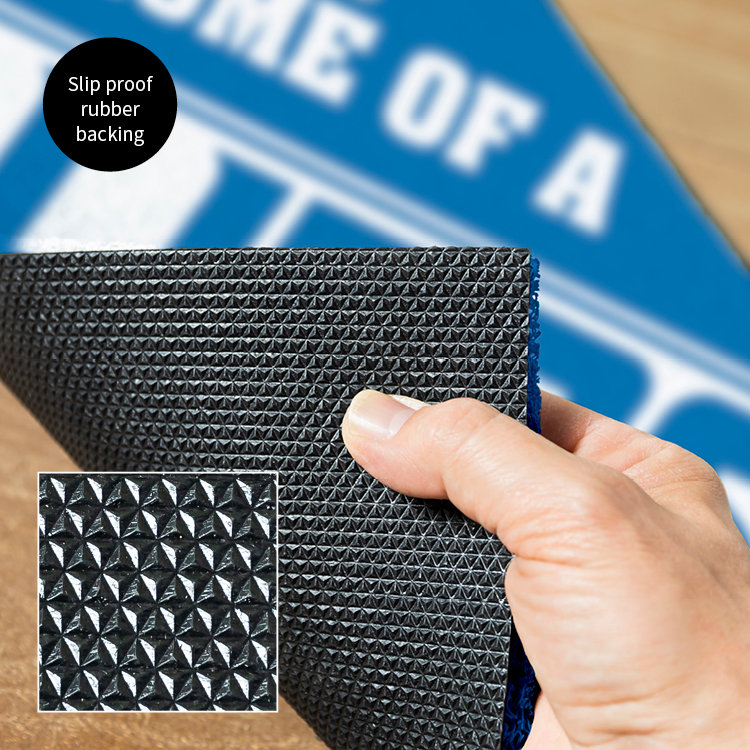 NFL Home of a Fan Team Color Outdoor Doormat, Detroit Lions