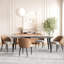 Chaise d'appoint rembourrée en similicuir Modern-1274709406