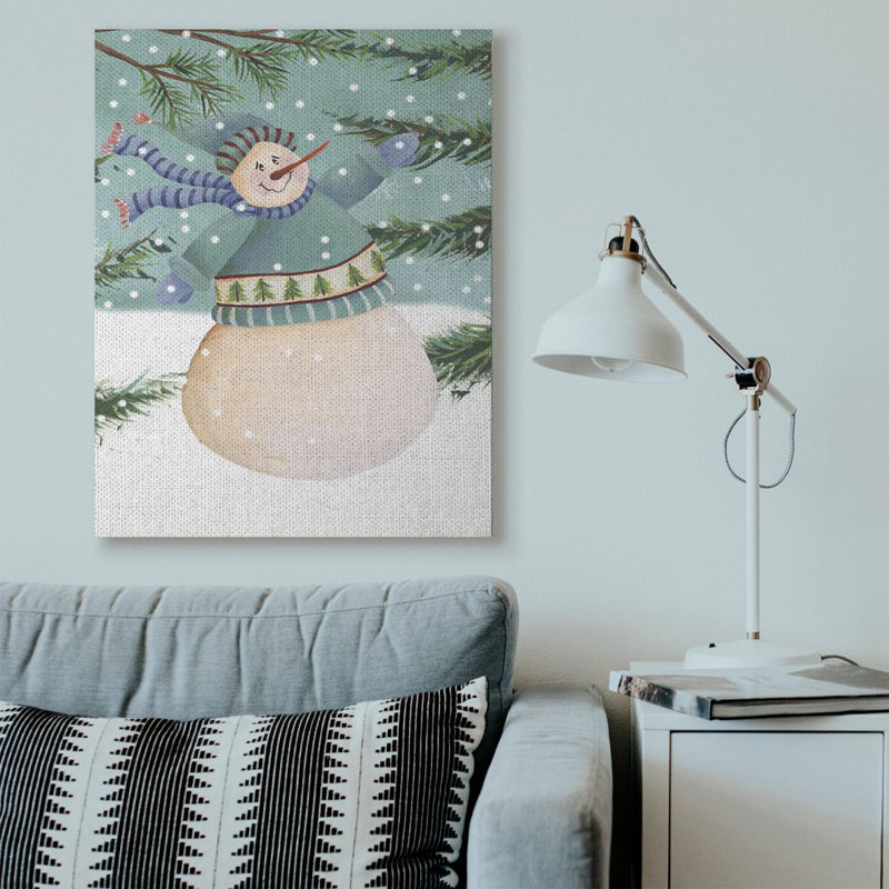 «Snowman Pine», impression, H 48 po x l 36 po, Toile tendue