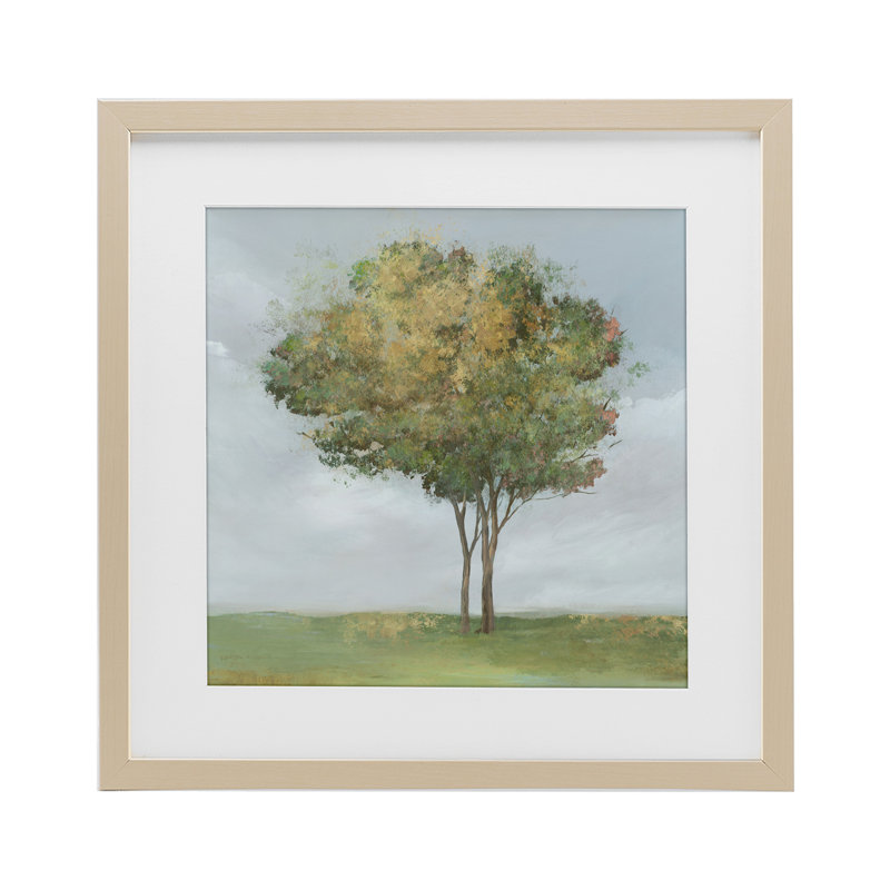 «Looming Spring Tree Bloom», reproduction encadrée sous verre, conception de Ian C., H 16 po x l 16 po