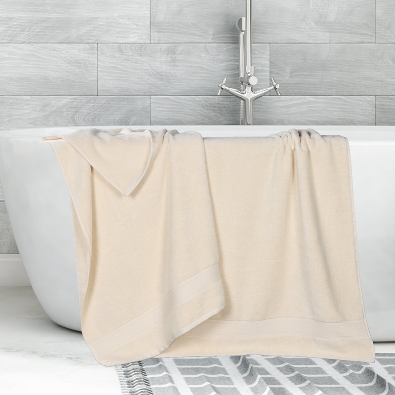 Coton absorbant doux Belmont, Drap de bain - paquet de 2, Ivoire ivoire
