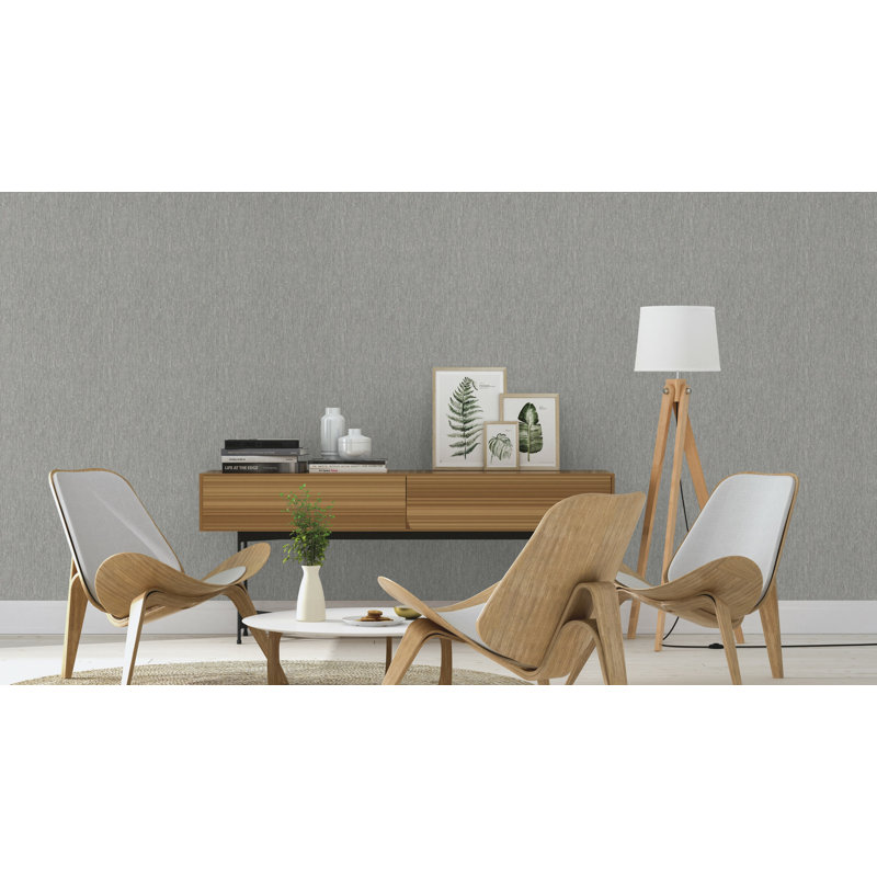 Papier peint texturé en tissu, Gris